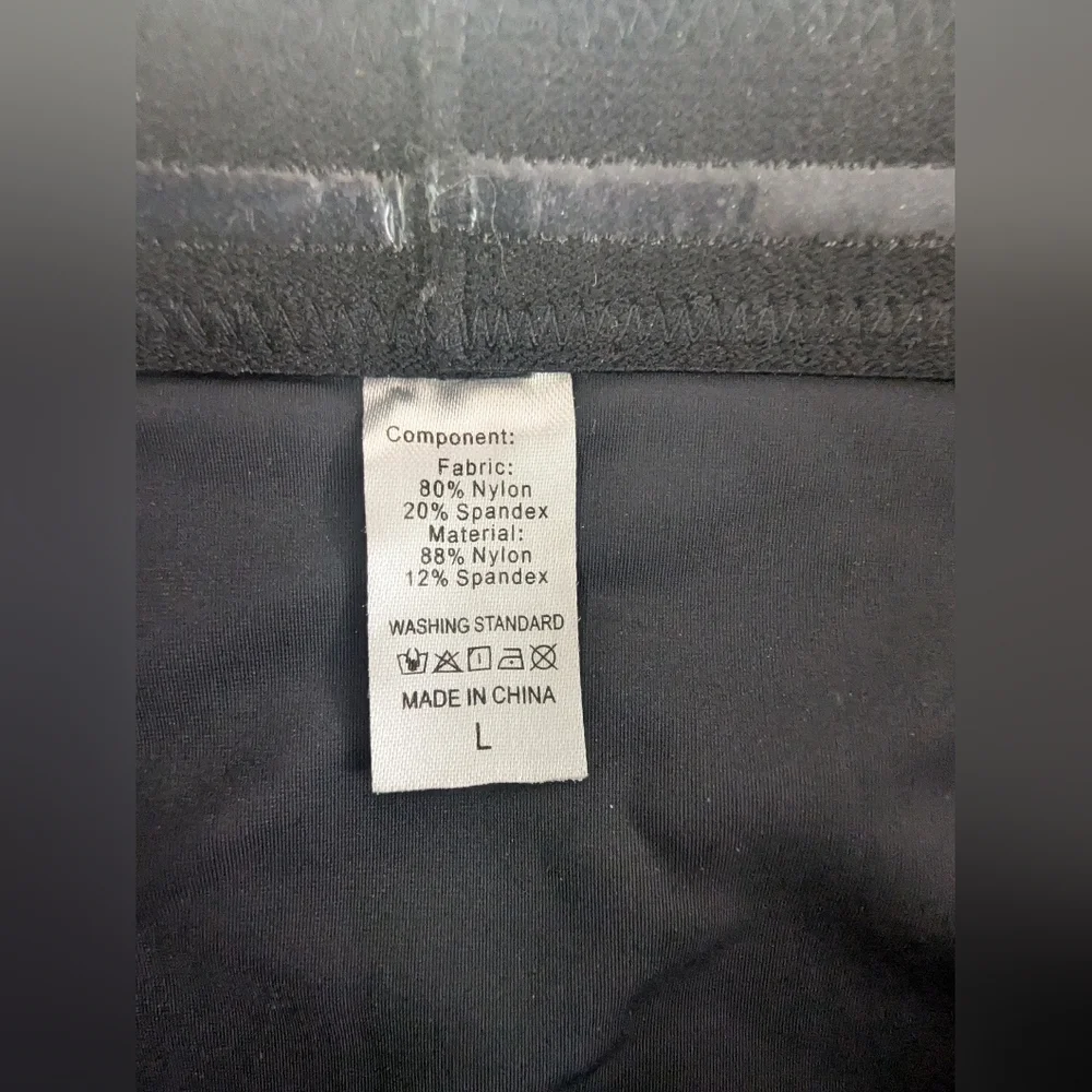 Men High Waisted Boxer Shorts Without  Pad Black SZ L NEW.